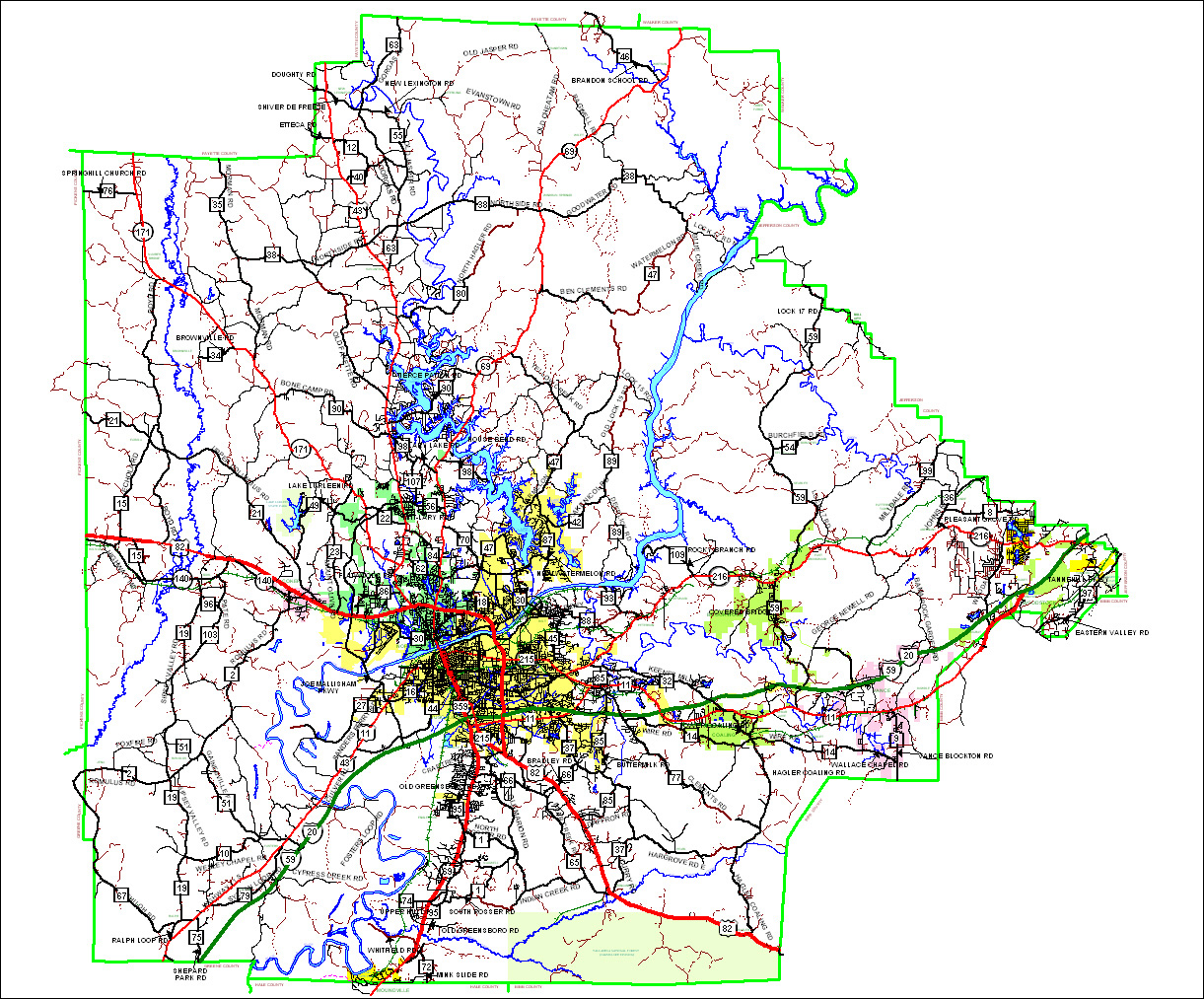 Tuscaloosa County Roads Tuscaloosa County Alabama Tuscaloosa County Roads Tuscaloosa County Alabama