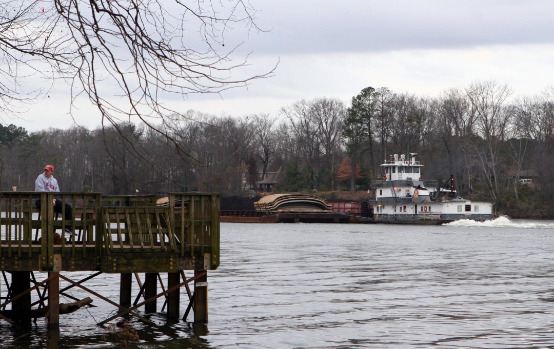 Tug Boat on the Black Warrior River Tuscaloosa County Alabama