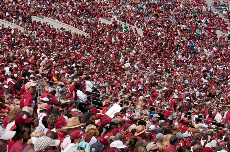 Crowds at  A-Day, 2012